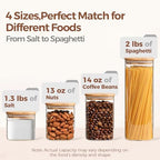 ComSaf Glass Storage Containers Set of 6 (2.2Qt/1.2Qt/0.8Qt/0.6Qt*3) - Image 3