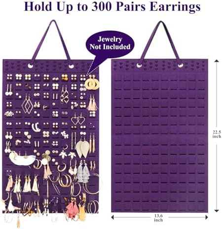 RESOVO Hanging Earrings Organizer & Holder 1 Pack - Image 2