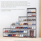 SMILHELTD Large Shoe Rack 4 Row 8 Tier for Entryway Holds 64 Pairs - Image 6