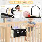 Lilithye Bedside Caddy, Bedside Storage Bag Hanging Organizer for Bunk Bed - Image 4