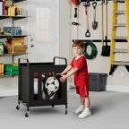 StorageWorks Sports Ball Storage Cart with Wheels, Garage Ball Storage - Image 5