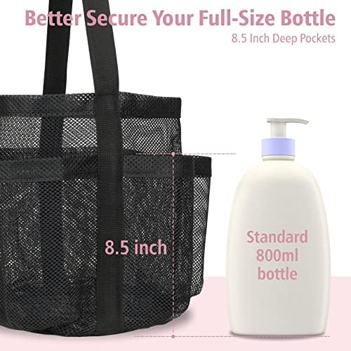 Mesh Shower Caddy Portable - 2 Packs, Large Shower Bag for Dorm, Camping - Image 3