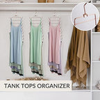 ZEDODIER 4 Pack Tank Top Hanger, Bra Organizer for Closet, Space Saving | 64 Hooks Total, Sturdy Metal, 360° Rotating, Foldable Design, Hanging Closet Organizers and Storage for Apartments and Dorms - Image 4