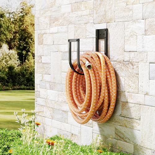 Garden Hose Holder Wall Mount - Metal Water Hose Hanger for Outside, Durable Hook for Garden, Garage, or Yard Storage - Image 7