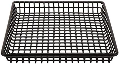 G.E.T. 9" Black Square Wire Metal Basket for Pantry, Storage and More - Image 4