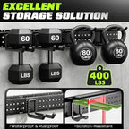 Garage Tool Organizer Wall Mount, 66 Inch Heavy Duty Garage Organization System with 13 Adjustable Hooks, Garden Tool Storage Rack for Garage, Yard & Shed, Holds Up to 520 lbs - Image 3