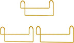 Space Saving Hangers for Clothes: 3 Pack 12 inch Magic Hanger Closet Organizer Metal Heavy Duty Hangers for Shirt Coat Pants Skirt Sorting Storage - Gold - Image 6
