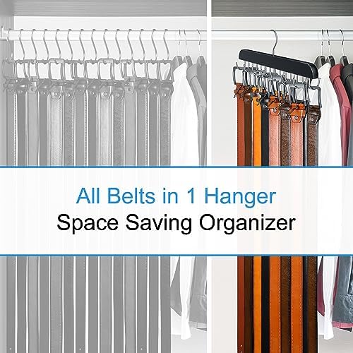 Belt Hanger for Closet Max 42 Belts, Belt Organizer Closet Accessories - Image 6