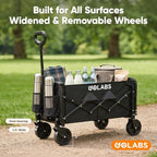 Golabs WA1 Collapsible Folding Wagon Cart, Max 220lb Load, Expands to 100L - Image 5