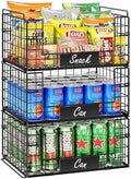 JKsmart 3 Pack XXL Stackable Wire Baskets, Pantry Organizers and Storage by JKsmart