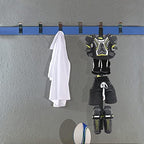 Hockey Hanger Portable Hanging Dryig Rack Hockey Gifts for Home and Outdoor Using in Ice Hockey Skating Football Camping Fishing 5 Hooks (Black) - Image 6