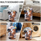 Cow Fur Laundry Basket Storage Bin Foldable Laundry Hamper Clothes Storage Bucket Organizer 19.6x15.7 Inch For Laundry Room/Bedroom/Bathroom - Image 6