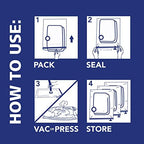 Shrink-Pak Space Bags Vacuum Storage Bags for Bedding Jumbo Compression 3 Pack Clear for Comforters Blankets (3 Jumbo/Bedding Solo) - Image 5