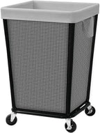 STO STO 160L Rolling Laundry Hamper with Wheels, Laundry Basket, Gray by STOSTO