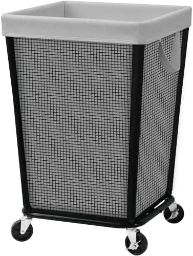 STO STO 160L Rolling Laundry Hamper with Wheels, Laundry Basket, Gray by STOSTO