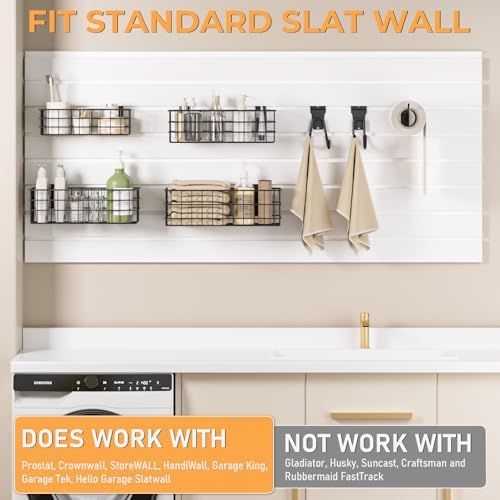 INCLY 30PCS Slatwall Accessories Set with 4 Baskets & Multisized Hooks - Image 5