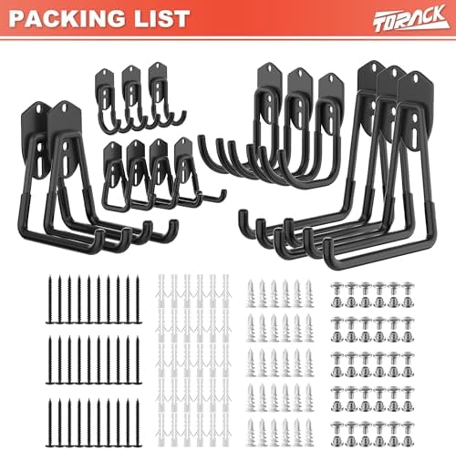 TORACK 15 PCS Garage Storage Hooks, Shelving Hooks for Shelving Units - Image 6