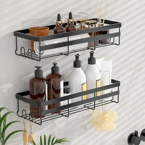 WOWBOX 6 Pack Adhesive Shower Caddies, No Drill Bathroom Shelves, X-Large - Image 2