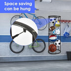 Garage Ball Storage Rack for Basketball & Soccer, Metal Wall-Mount - Image 5