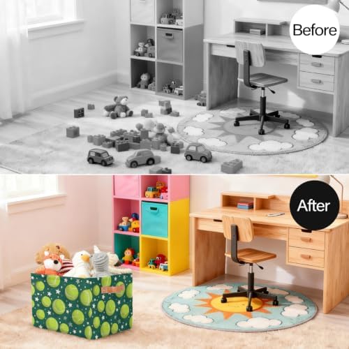 Star Storage Basket Toy Storage Bins Collapsible Cube Organizer - Image 4