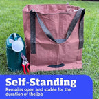 DURASACK Heavy Duty Storage Tote Bag 22-Gallon, Mauve, Pack of 4 - Image 3