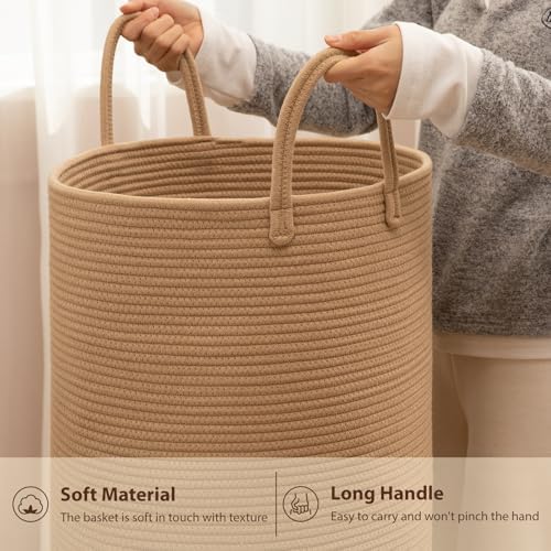 OIAHOMY 60L Nursery Hamper Laundry Basket Laundry Hamper Yellow - Image 6
