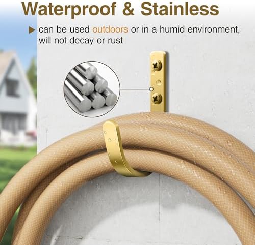 10 Pack 22LB Wall Hooks for Hanging Towel/Coat, Brushed Gold - Image 4