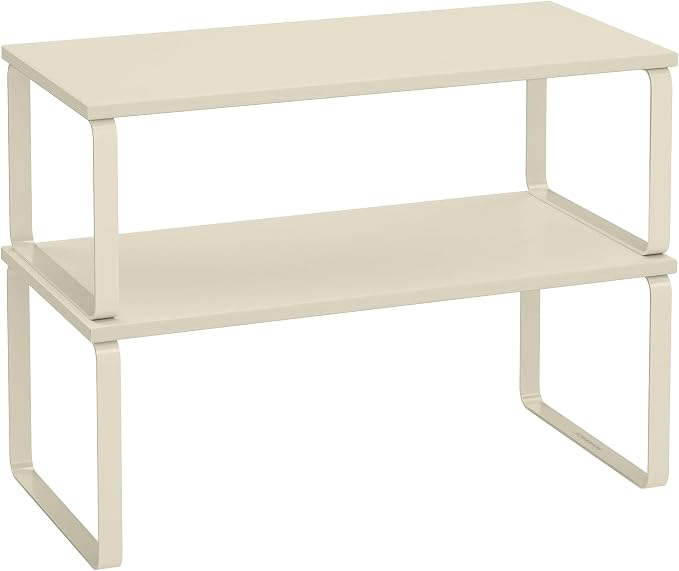 SONGMICS Cabinet Organizer Shelf, Set of 2 Spice Rack, Kitchen Storage by Unknown