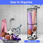 Garage Ball Storage Rack for Basketball & Soccer, Metal Wall-Mount - Image 4