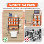 Sidasu 8 Can Spray Can Holder Rack, Wall-Mount Paint Can Organizer - Image 5