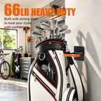 TOBWOLF Golf Bag Wall Mount, 66lbs Capacity Garage Storage Racks, 2/4 Pack - Image 5