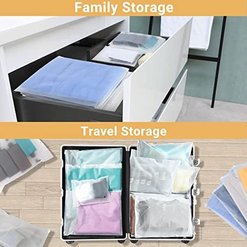 Clothes Packaging Bags for Shipping 25 Count 10x13" Frosted Zipper Plastic Bags for Clothing Thick Plastic Apparel Bag for Packaging T-Shirt, Shirt, Document, 3 Mil, with Vent Holes Storage Bag - Image 5