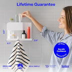 WallShelfie Bedside Wall Organizer & Dorm Decor for Dorm Room - White - Image 2