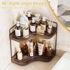 2-Tier Corner Bathroom Counter Organizer, Larger Size - Image 5