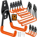 HUPBIPY 12 Pack Garage Hooks Heavy Duty, Wall Mount Ladder Hooks by HUPBIPY