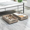TIOPGHAD 2-Pack Under Bed Storage Drawers with Wheels, Brownish-Gray by TIOPGHAD