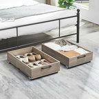 TIOPGHAD 2-Pack Under Bed Storage Drawers with Wheels, Brownish-Gray by TIOPGHAD