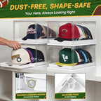 Vtopmart 6 Pack Stackable Baseball Caps Organizer, Each Holds 12 hats - Image 5