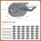 Niunuerga 36 Pack Adhesive Hat Hooks for Wall, Super Strong Hat Rack for Baseball Caps, Minimalist Hat Organizer Display for Home Decor, Hat Hangers Holder for Wall, Door, Closet, No Drilling (Gray) - Image 4