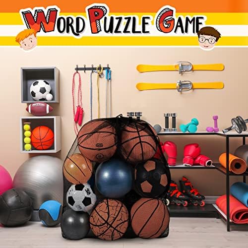 Woanger 6 Pcs 6 Pcs Extra Large Mesh Bag Bulk, 35 x 27 Inch Sports Ball Bag - Image 5