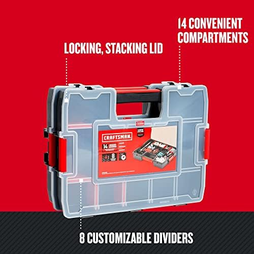CRAFTSMAN Tool Organizer, 2-Packs with 14-Compartments, Lid Includes Secure Latch (CMST60944M) - Image 6