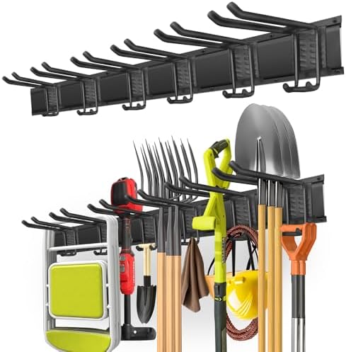 PIYILO 48 in Garage Tool Organizer Wall Mount, Adjustable Tool Storage Rack by PIYILO