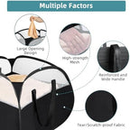 2 Pack Collapsible Laundry Baskets, 90L Large Foldable Laundry Basket, Pop Up Hampers for Laundry, Dirty Clothes Laundry Hamper for Bedroom, Bathroom, Dorm, Laundry Room, Travel or Camping Black - Image 5