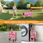 Collapsible Wagon Cart with All-Terrain Wheels, 380LBS Capacity - Image 2