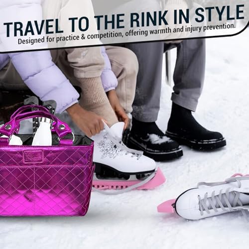 Kami-So Ice Skate Bag Tote | Skate Bag Organizer with Multi-purpose Pockets | Ideal for Water Bottle, Gloves & Accessories - Image 7