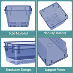 25 PCS Plastic Drawer Organizer Set, Makeup Organizers and Storage Bins - Image 3