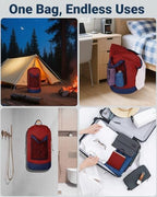 Laundry Bag with Shoulder Straps and Mesh Pocket Laundry Backpack Large Portable Laundry Hamper for College Laundromat Apartment - Image 7