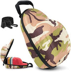 Glamgen Hat Travel Hard Case，Hat Case for Baseball Caps,Hat Carrier Storage Bag for 6 Hats, Hat Organizer Baseball Caps Holder with Adjustable Shoulder Strap for Traveling by GlamgenFindYourCase