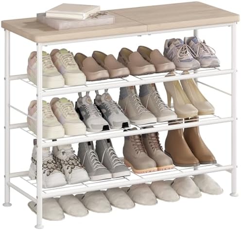 SUOERNUO 4 Tier Shoe Rack Organizer for Closet Shoe Storage for Entryway by SUOERNUO