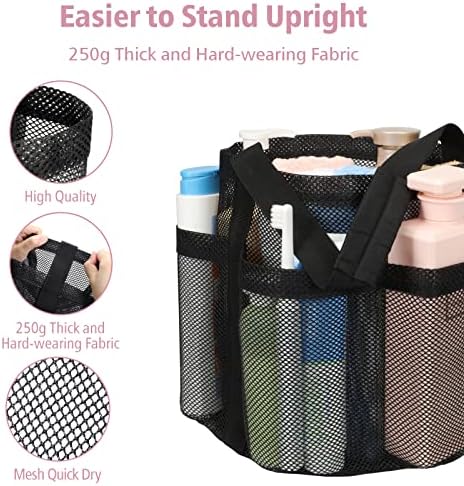 Mesh Shower Caddy Portable - 2 Packs, Large Shower Bag for Dorm, Camping - Image 6